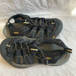 Keen Black and Yellow Women's Sandals